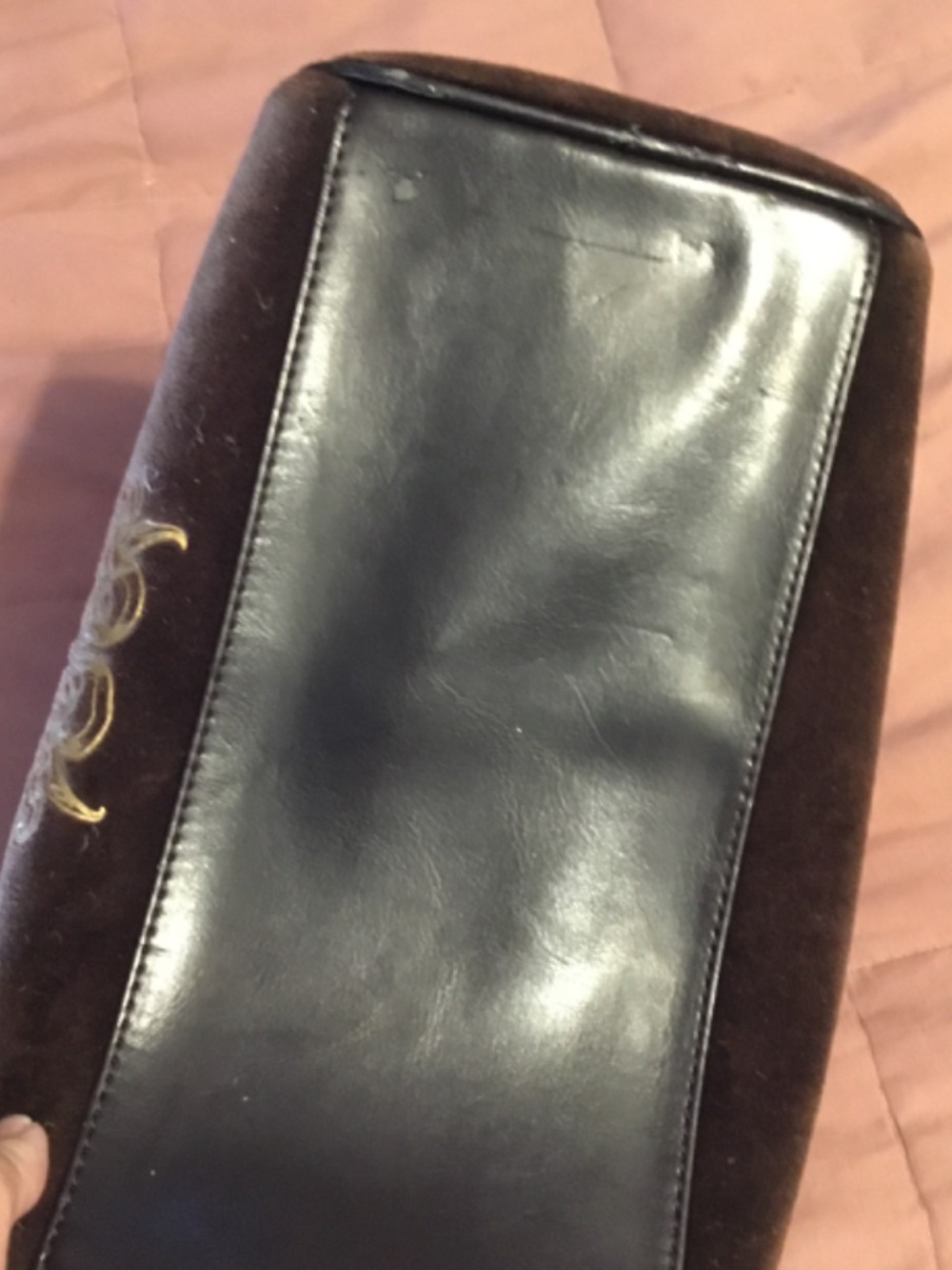 Vintage Juicy Couture Brown Velour Bowler purse Very good Condition - Picture 4 of 5